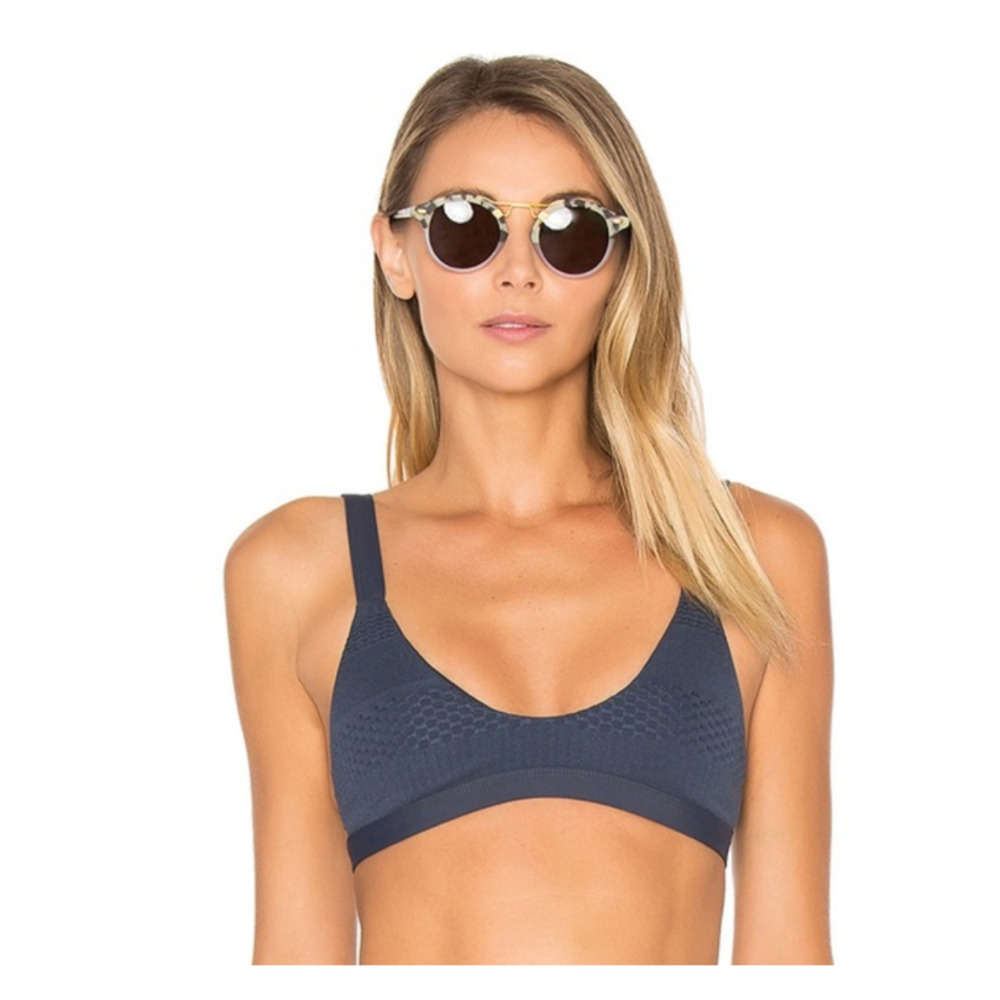 Tavik Swimwear Coco Textured Ombré Blue Bikini Top